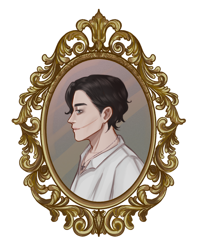 Portrait in a golden Frame