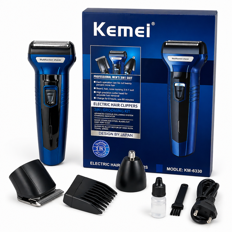 Kemei KM-6330 3 In 1 Grooming Kit