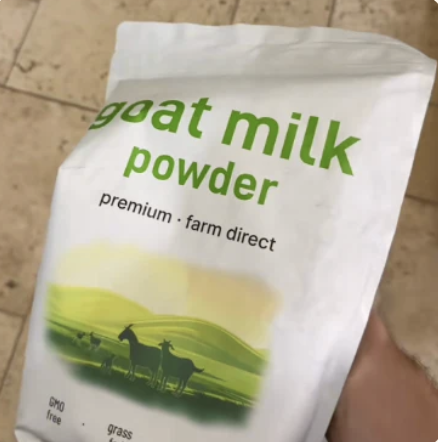 Customer photo of goat milk powder