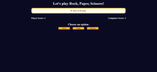 rock paper scissors game