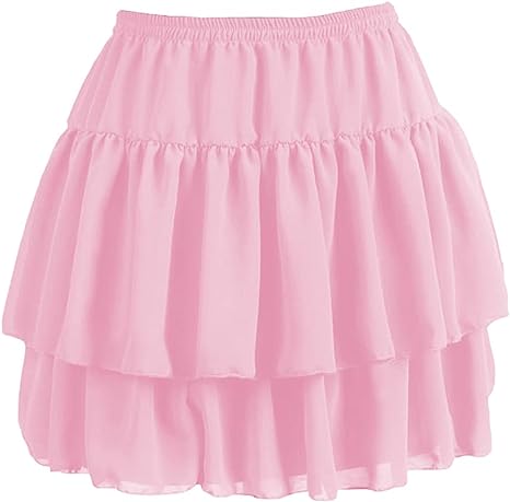 Women's Flared Short Skirts Basic Versatile Pleated Mini Skater Elastic Skirts - Picture 39 of 47