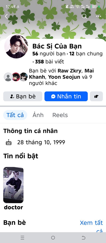 Trang cá nhân Bác Sĩ Của Bạn