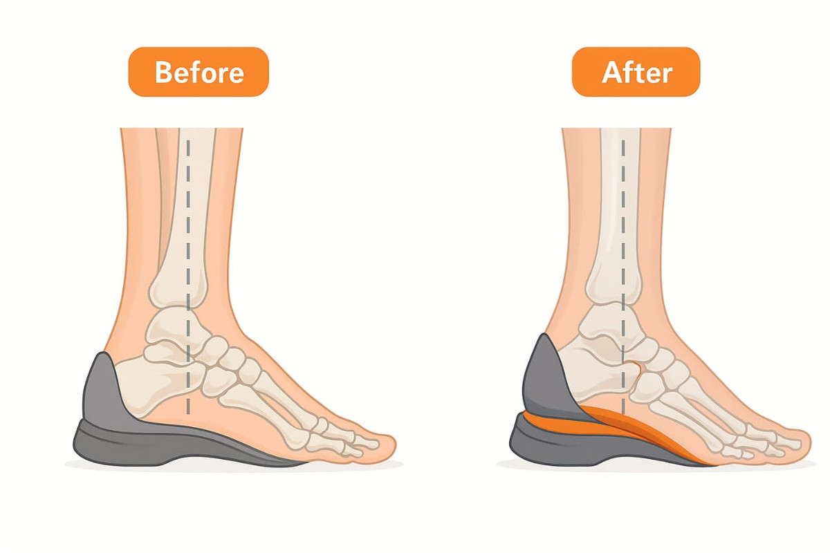 Foot alignment with Stepprs insoles