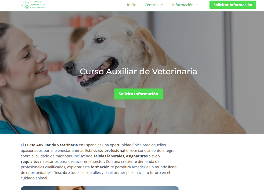 curso para ser auxiliar de veterinaria