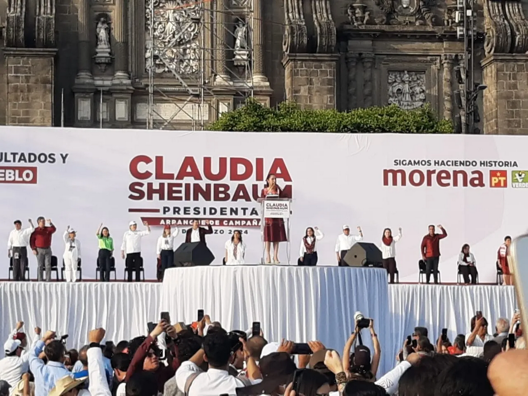 Claudia Sheinbaum inicia campaña presidencial con 100 puntos de su Proyecto de Nación
