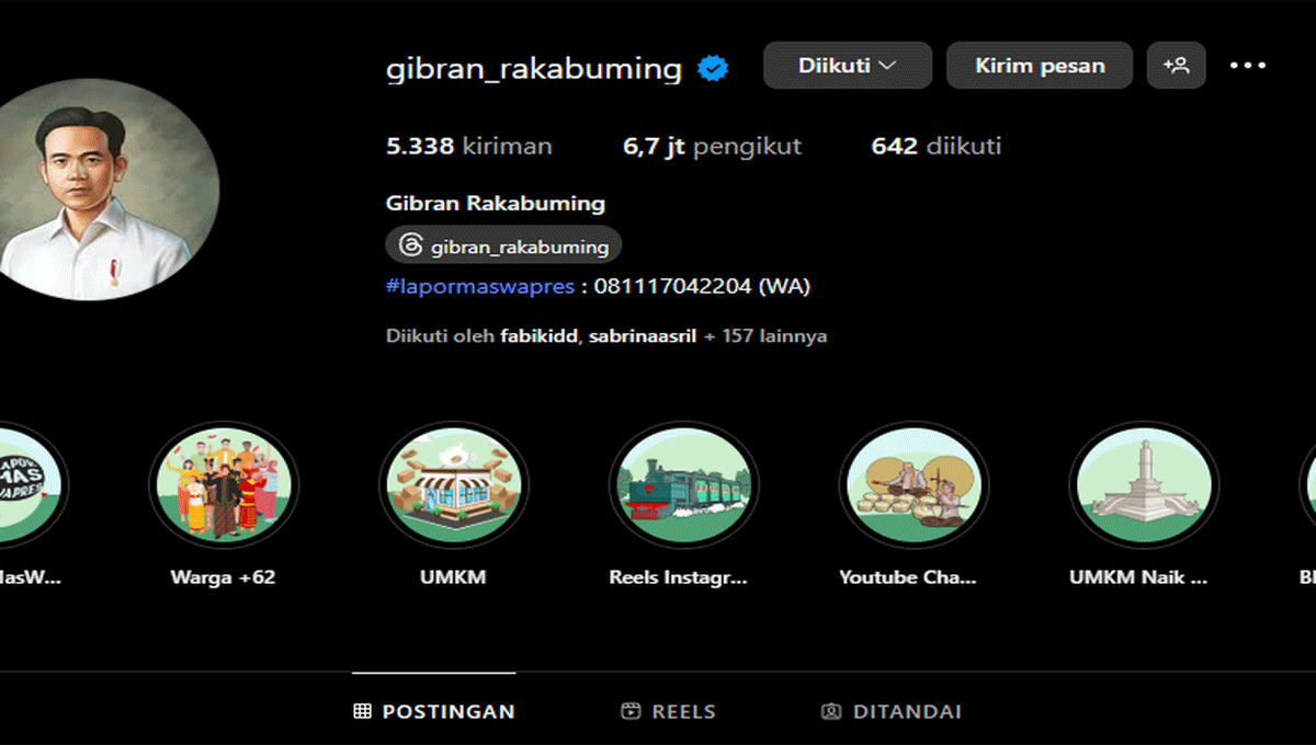 Viral! Dituding Follow Akun Judi Online, Ini Respons Cepat Gibran
