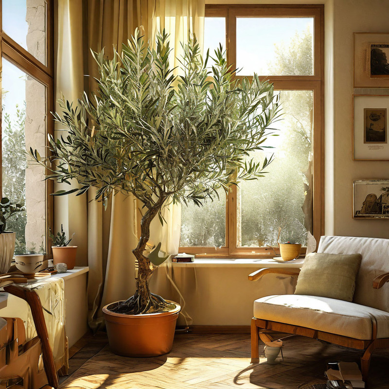 Оливковое дерево в помещении