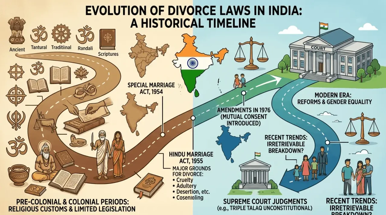 Evolution of Divorce Laws in India