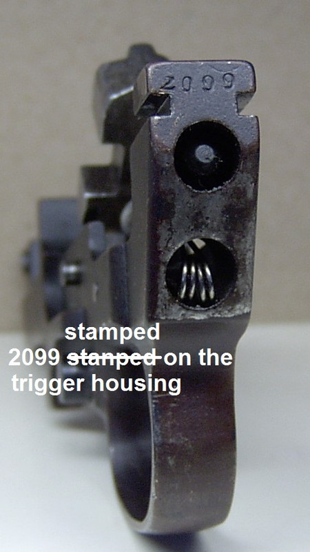 2099 on the trigger housing