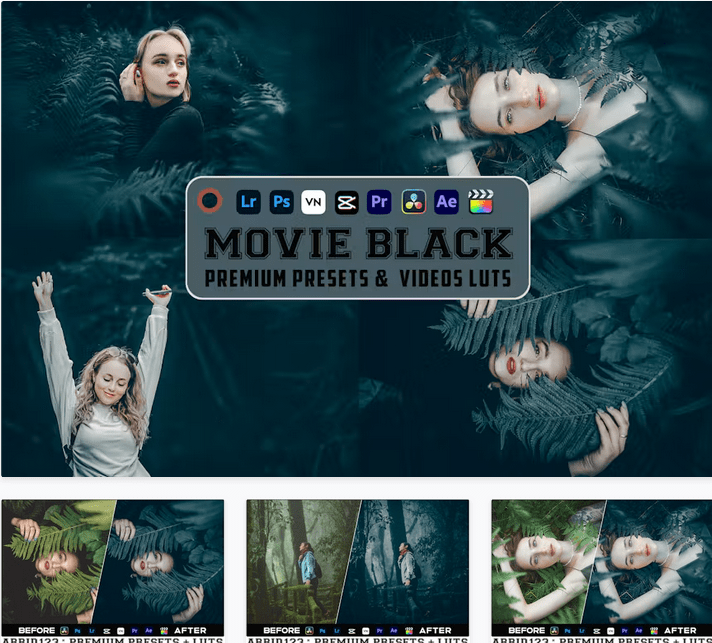 Movie Black Luts Video & Presets Mobile Desktop - N8DG32N Movie Black Luts Video & Presets Mobile Desktop - N8DG32N