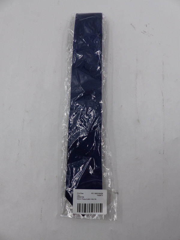 GIANNI FERAUD PLAIN NAVY TIE ONE SIZE 1545873