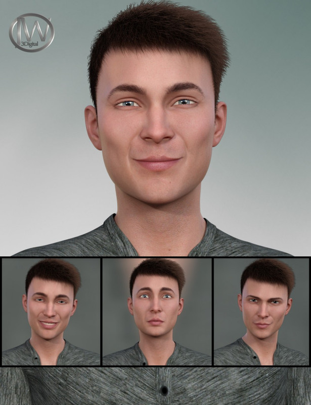 00 main the popular guy morph dial expressions for lucas 8 daz