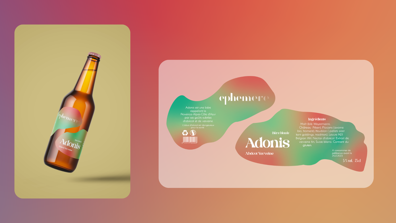 Mockup étiquette Éphémère