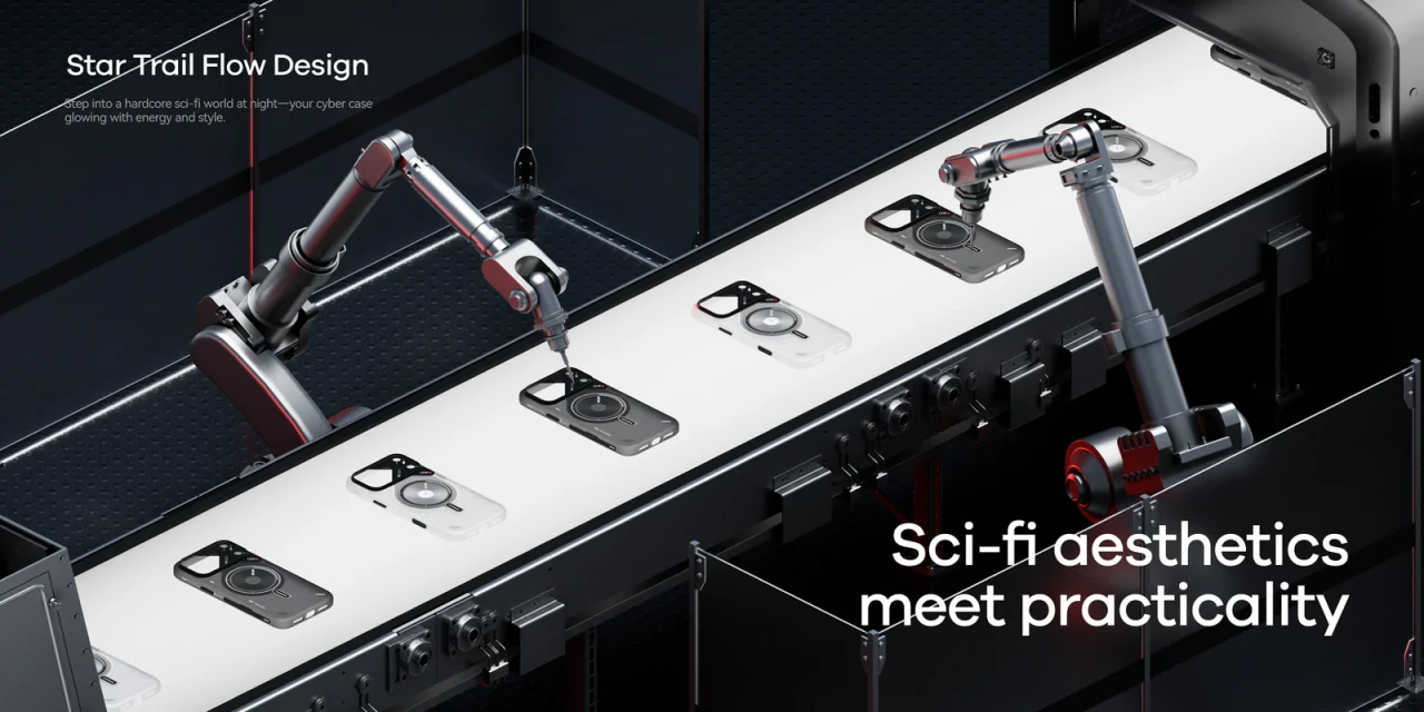 Husa pentru iPhone 17 Pro, Aulumu A17 Frosted, TPU rezistent, Compatibila MagSafe, Efect fosforescent, Protectie Camera, Butoane aluminiu, Racire activa CoolHyper, Protectie premium, Gri/Transparent A17 05