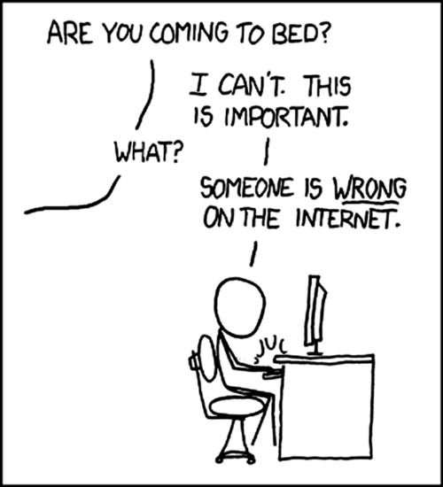 Someone is wrong on internet