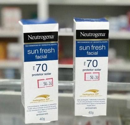 Protetor Solar Facial Neutrogena Sun Fresh FPS 70