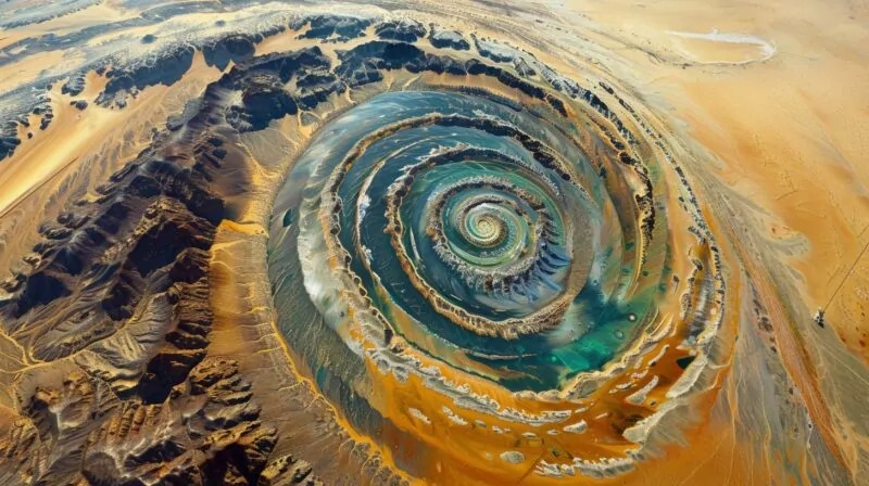 Eye of Sahara in Mauritania