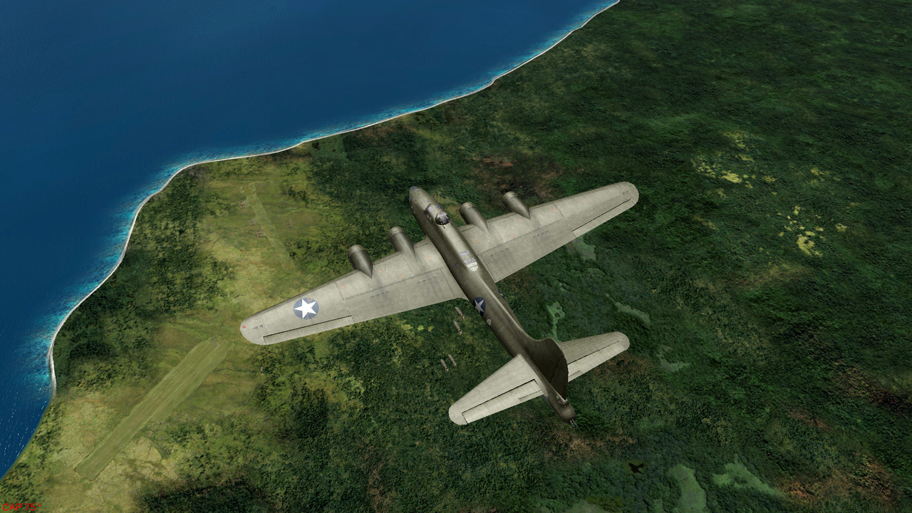 B-17F over Buna