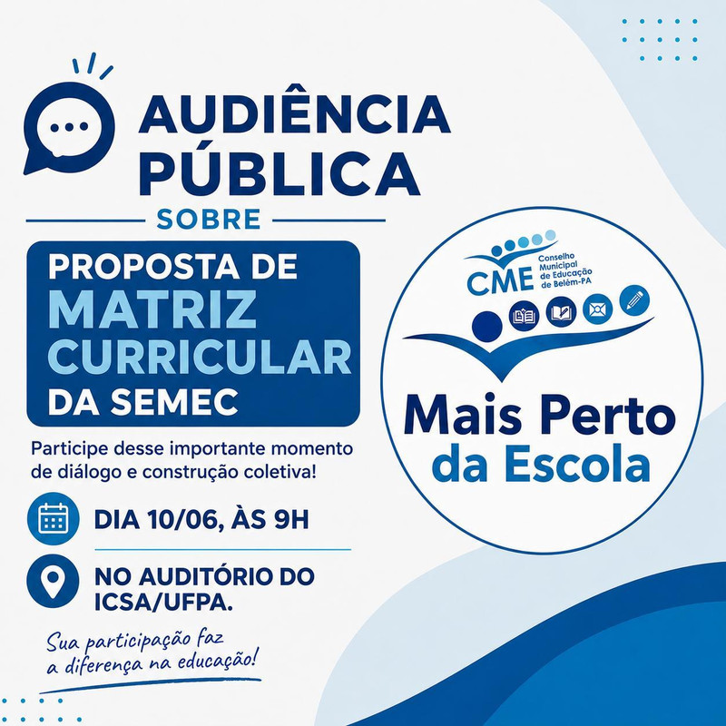Audiência Pública: Proposta de Matriz Curricular da SEMEC