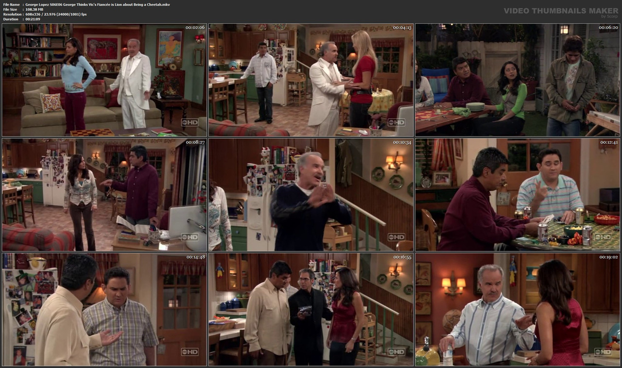 George Lopez S06E06 George Thinks Vic's Fiancée is Lion about Being a Cheetah.mkv