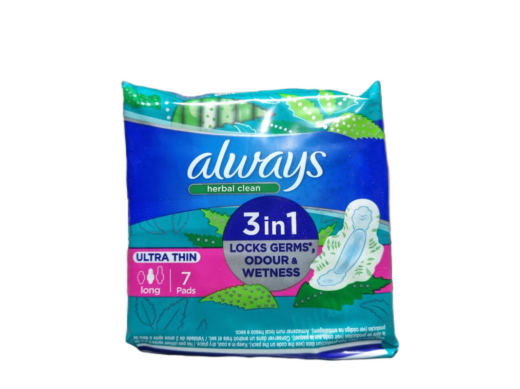 Always Ultra Thin Long Herbal Clean 7S