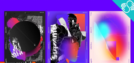 Baugasm Series #10 - Design 3 Different Abstract Posters in Adobe Photoshop and Illustrator