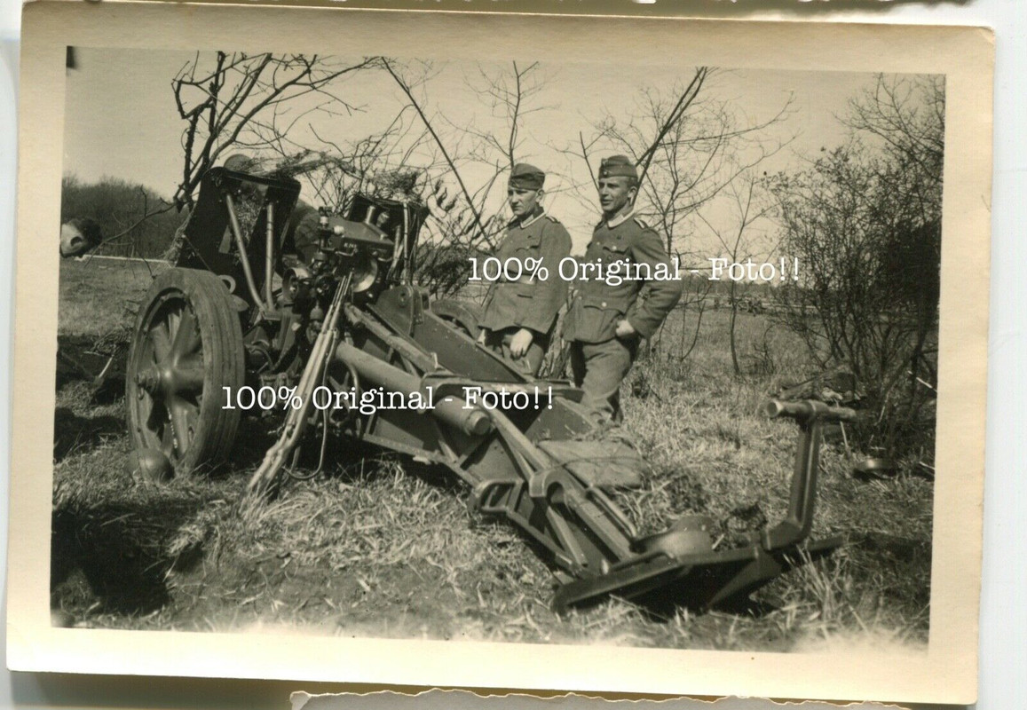 Foto deutsches Geschütz Kanone Artillerie Haubitze
