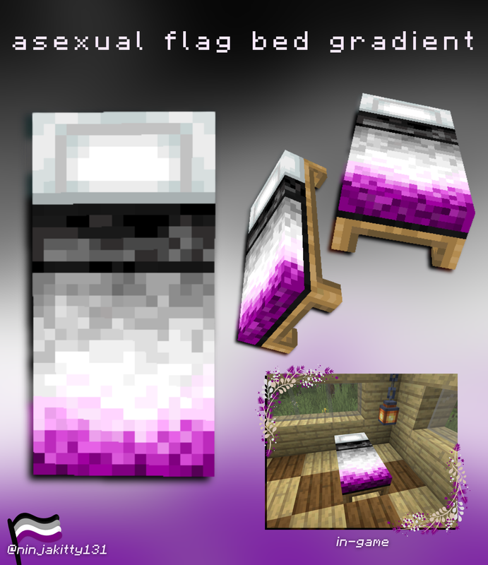 asexual flag bed gradient