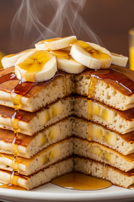 Banana flourless pancakes - healthy sweet breakfast