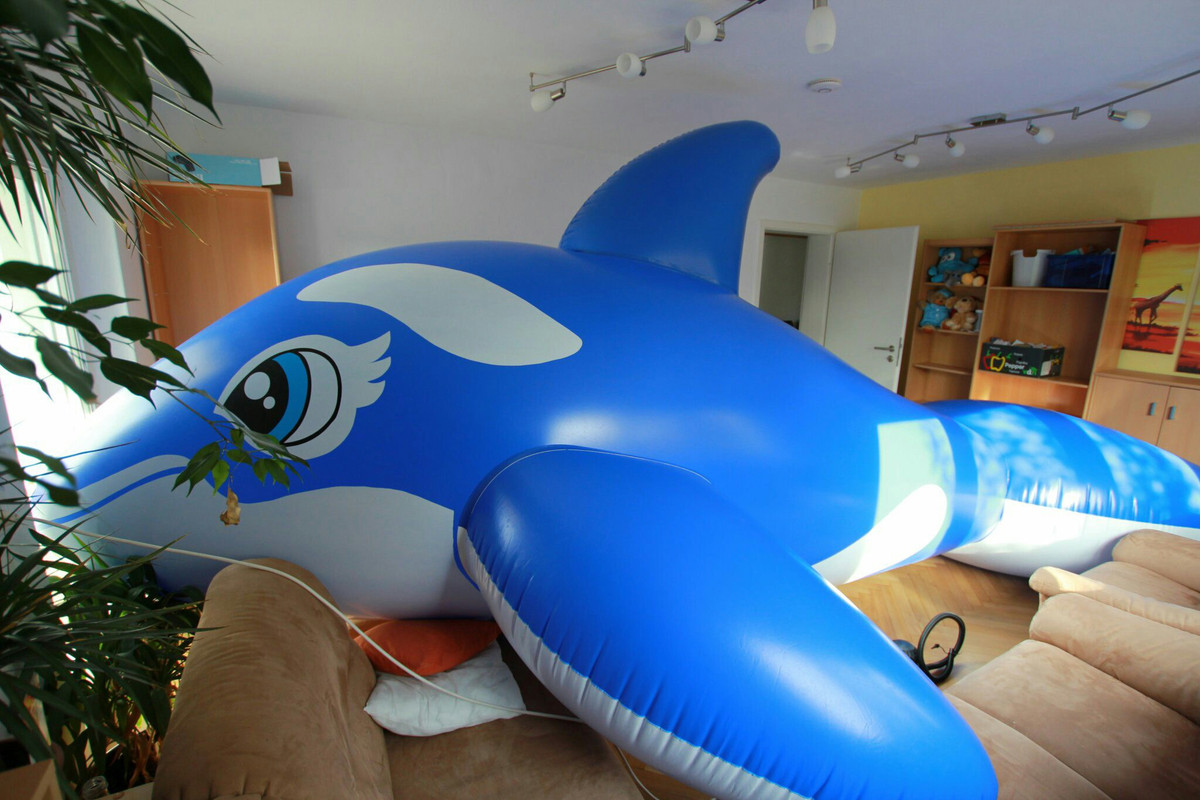 Huge Inflatable **Blue** whale 16+ feet (5 meter+) matte Pool Toy big Inflatable | eBay