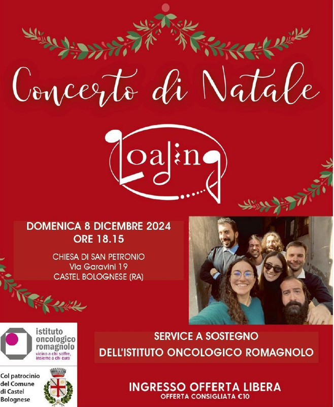 Domenica 8 dicembre Concerto di Natale con i Loading