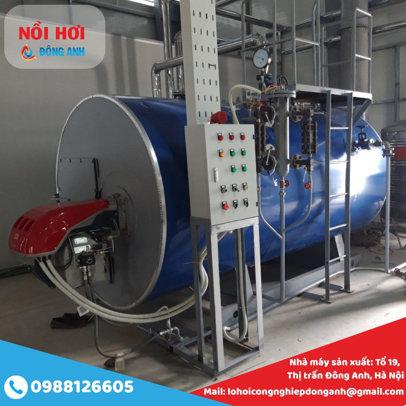 nồi hơi đốt dầu 1000