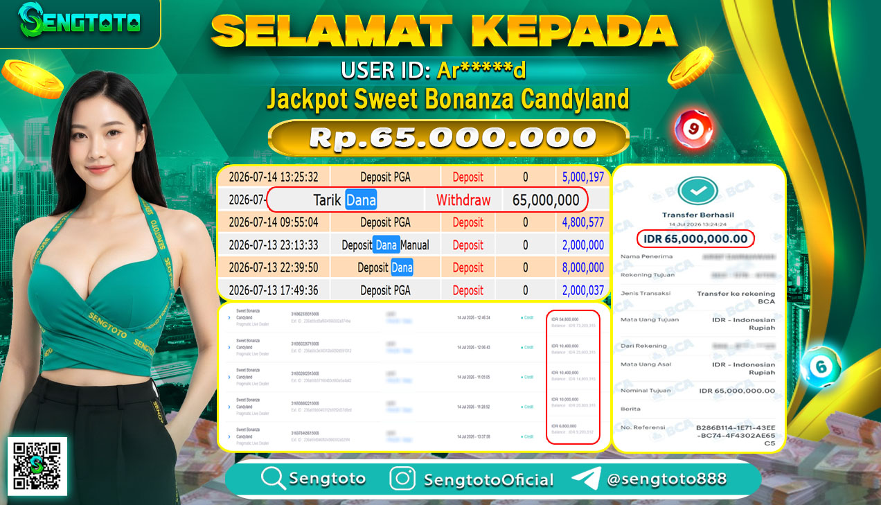 BUKTI PEMBAYARAN SLOT SWEER BONANZA CANDYLAND