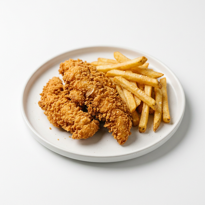 Crispy Chicken Con Arroz O Patatas