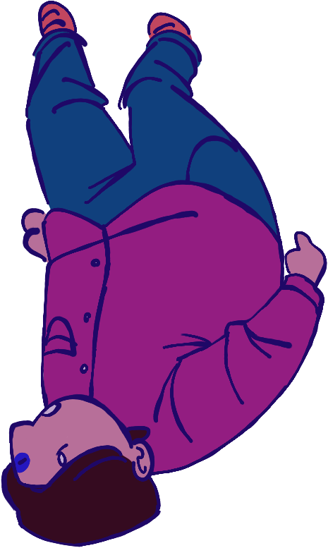 art of protag from knuckle sandwich. drawn by me