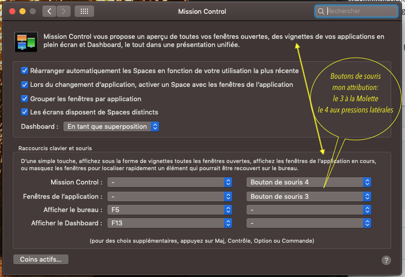 mission contrôle par souris