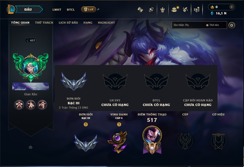 Acc LMHT # - Khung Sắt