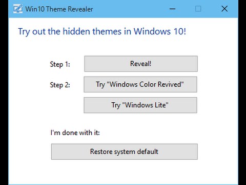Finestre Titlebar Colorate in Windows-10 (X86-X64 Bit)