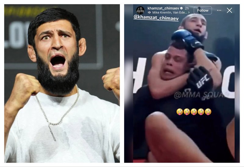 Кайо Борало предизвика Чимаев! Хамзат показа как го души в залата