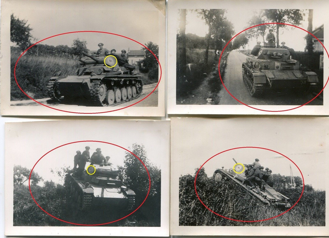 Foto 10 Pz Division Truppenkennzeichnung Büffel 