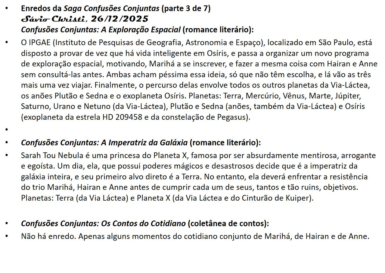 19 Enredos da Saga Confusões Conjuntas e da Saga Contínuas Confusões Conjuntas (parte 3 de 7)