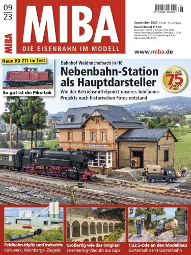 Miba Die Eisenbahn im Modell September No 09 2023