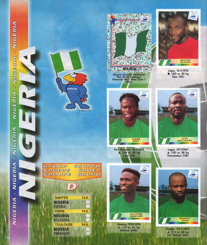 FIFA World Cup 1998 France (Panini) 32