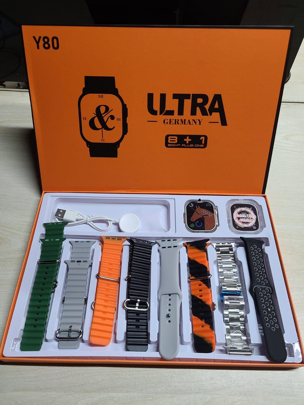 Y80 Ultra Smartwatch – 8 Strap Edition
