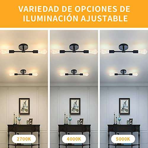 Amazon: 2 Lámparas de Pared y Techo Modernas 
