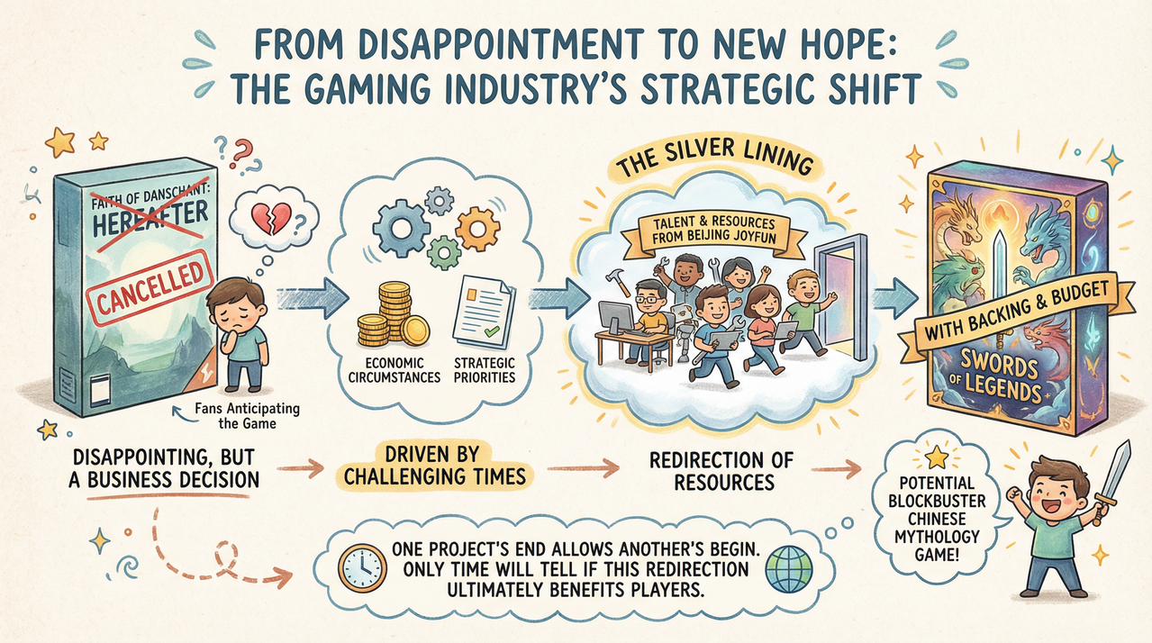 Gaming controller on dark background representing canceled video game projects