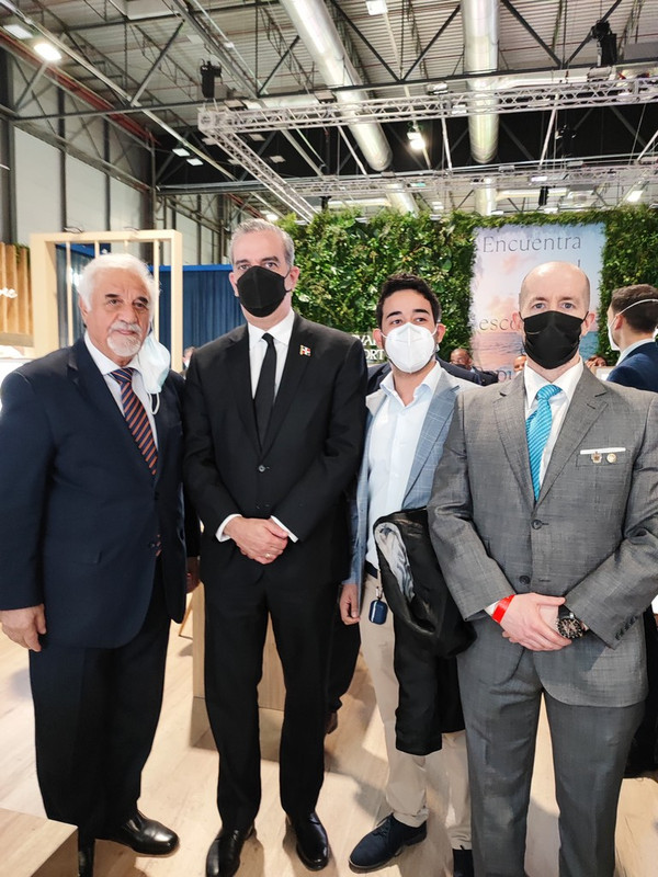 HRHI Grand Prince Jorge Rurikovich of The Russian Rurik Dynasty with President of Dominican Republic Luis Abinader and Former Qatar Ambassador George Massad