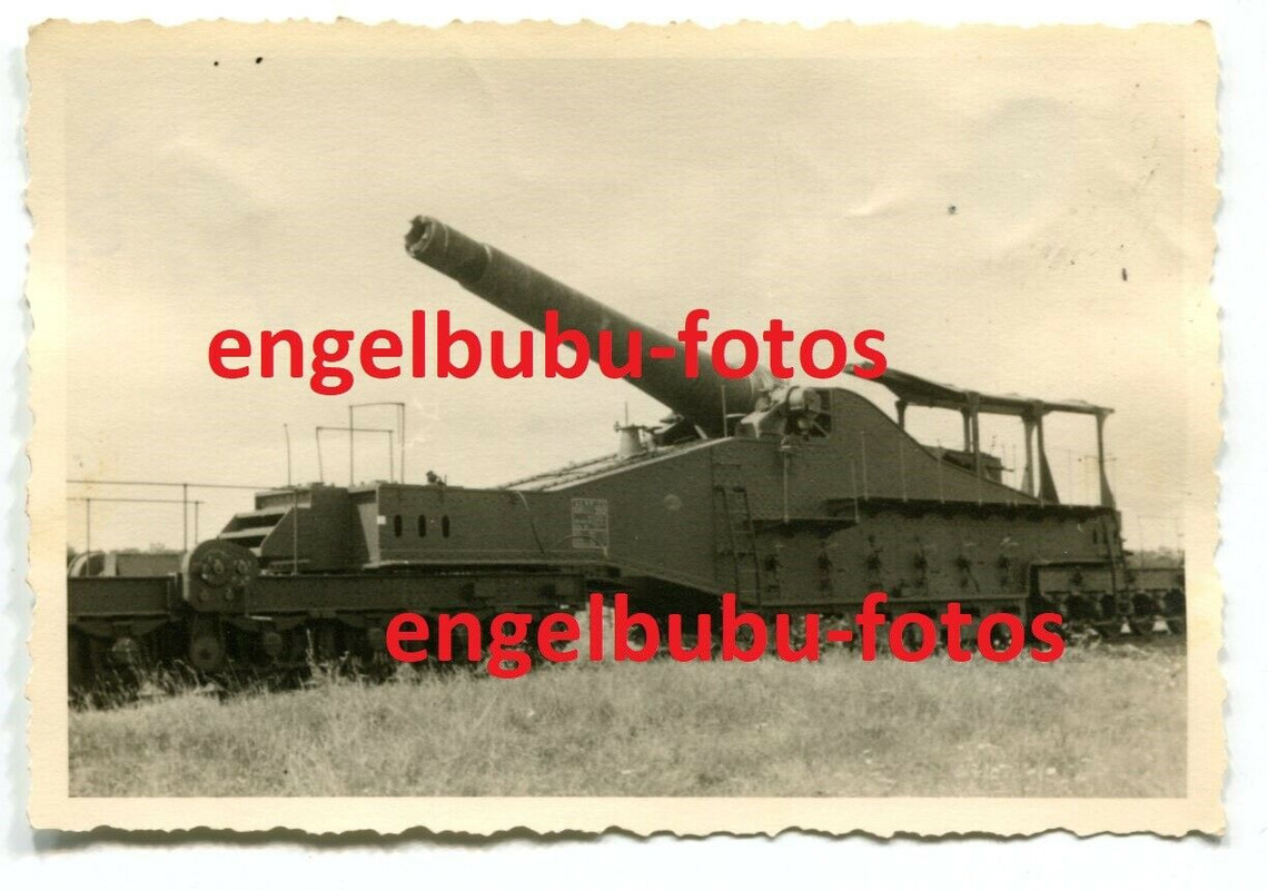 FOTO - EISENBAHN-GESCHÜTZ Frankreich - Schneider  320mm KANONE