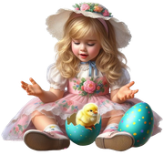 EasterGirl&Chick2AImadeByLoriM3-24