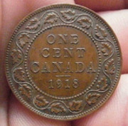 1 Cent 1918. Canadá 20181017-183107